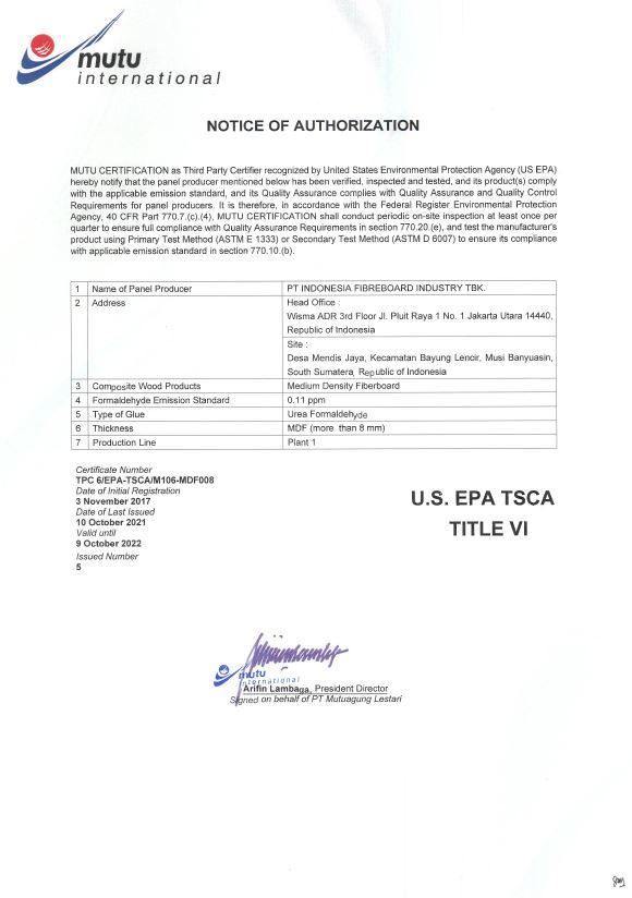 EPA – PT-IFI