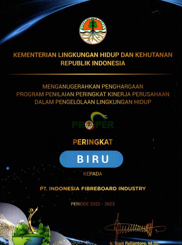 Cover Penghargaan PROPER Peringkat Biru Periode 2022-2023