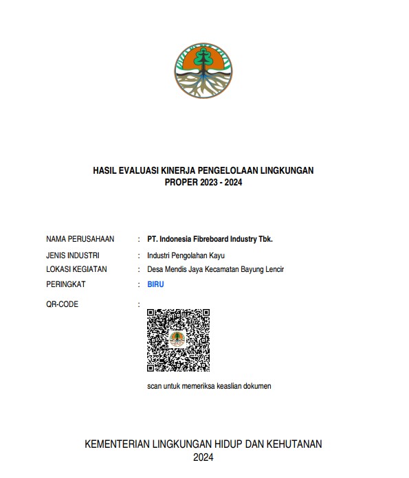 Cover Penghargaan PROPER Peringkat Biru Periode 2023-2024